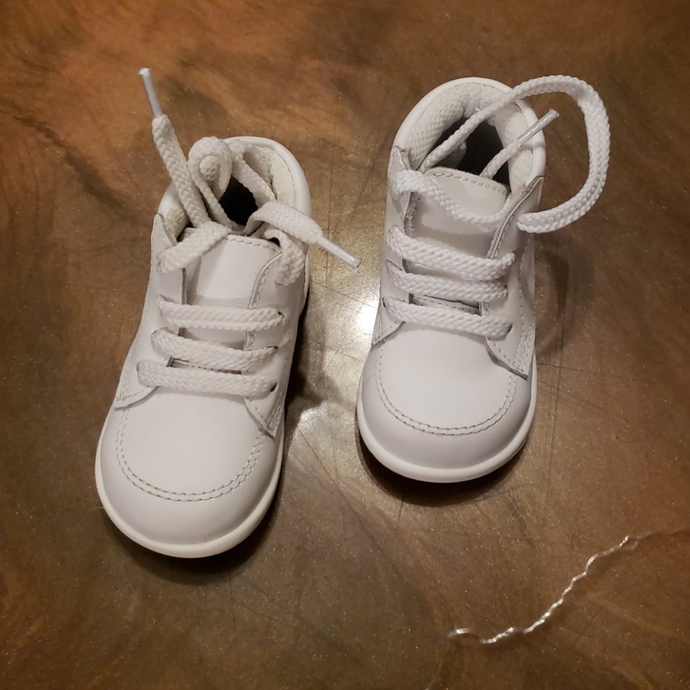 Toddler Shoes, Size 4W, white, unisex